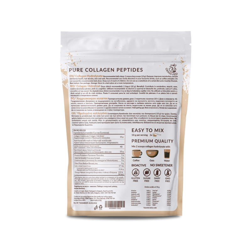 Хидролизиран колаген RealFood – ванилия, без подсладители