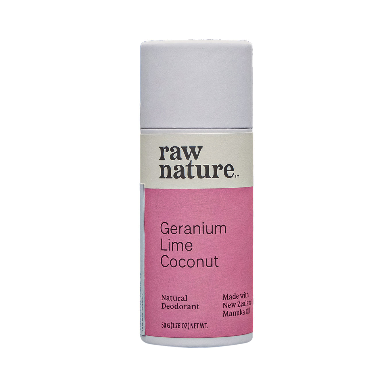 Натурален дезодорант Raw Nature с аромат на здравец и лайм