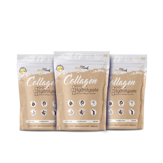 Пакет "RealFood Collagen Ванилия – 3 бр." – колаген на прах, без подсладители