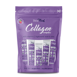 RealFood Collagen Complex с вит. С, хиалуронова киселина и цинк - 20 броя стиксове