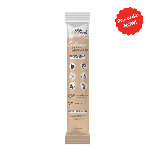 Хидролизиран колаген RealFood Ванилия – единичен стикс, без подсладители