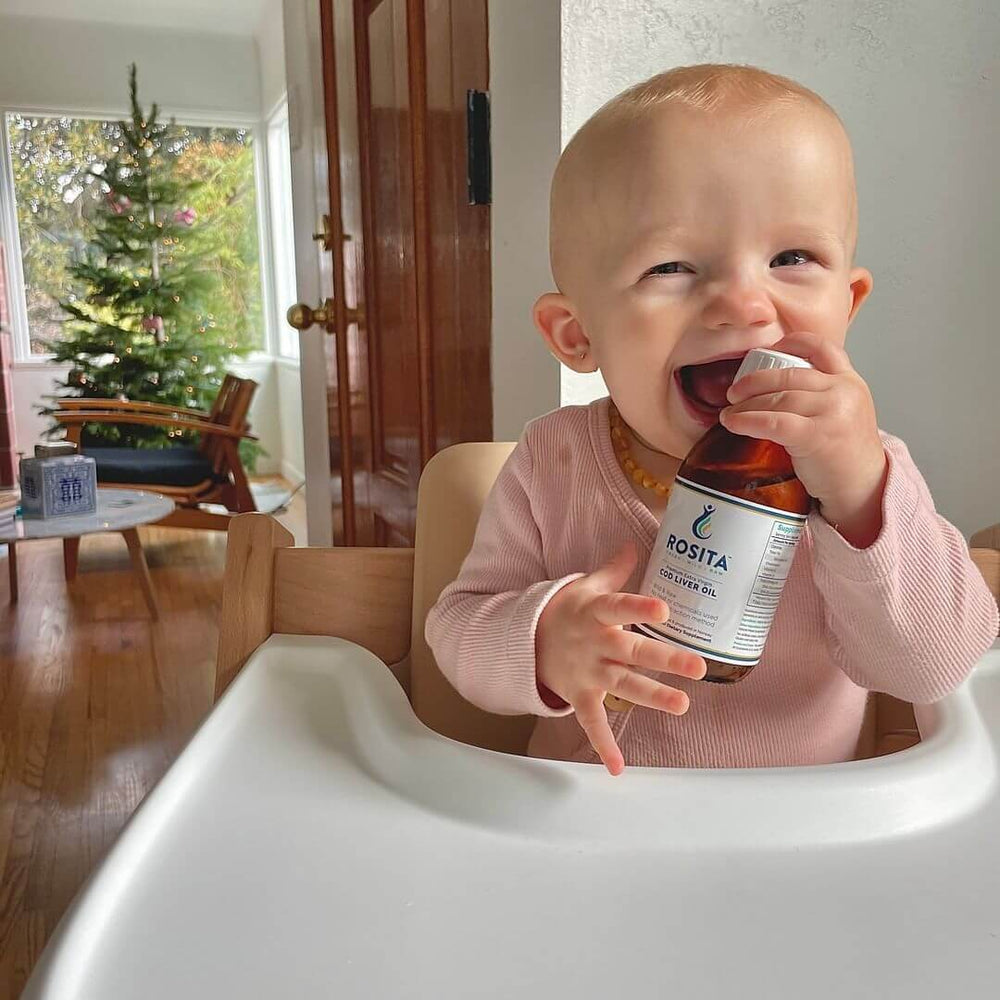 Рибено масло от треска, подходящо за деца.