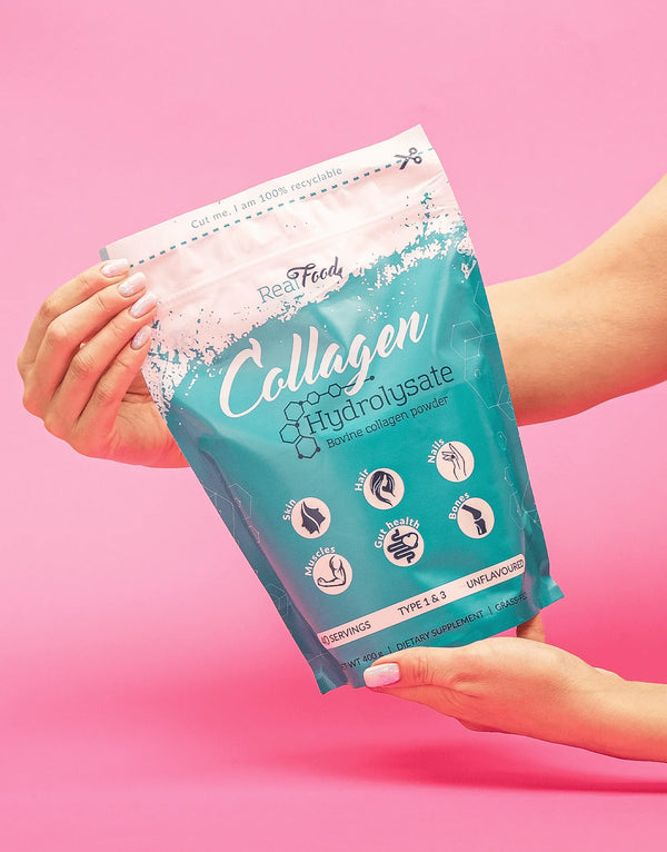 Чист хидролизиран колаген на прах RealFood.