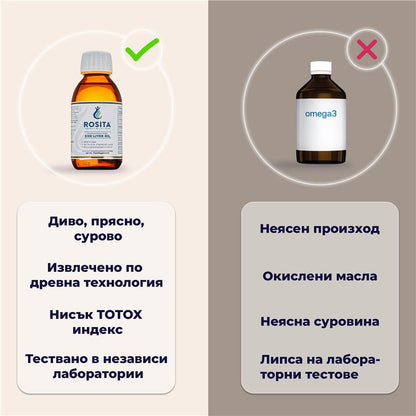 Рибено масло с нисък TOTOX индекс.