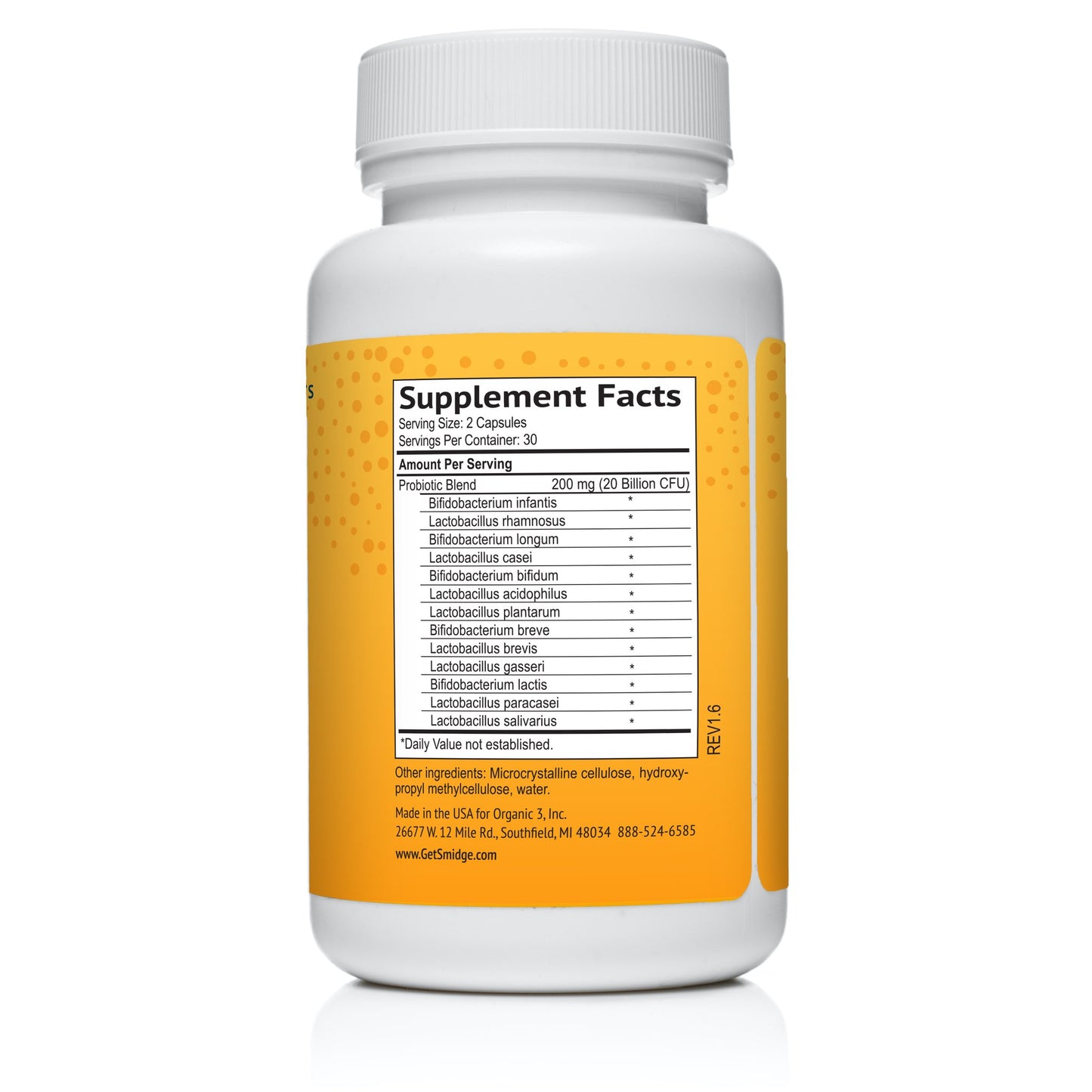 Smidge® Пробиотик оптимум - 60 капсули